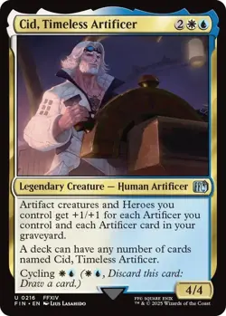 MTG - Cid, Timeless Artificer - FIN 0216 - Final Fantasy - Magic the Gathering - Image 2
