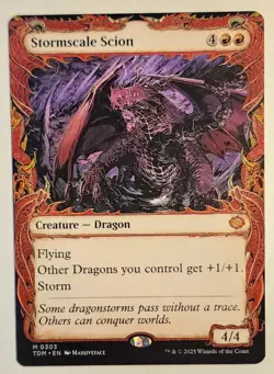 MTG - Stormscale Scion - Showcase - TDM 0303 - Tarkir Dragonstorm - Mythic - Image 3