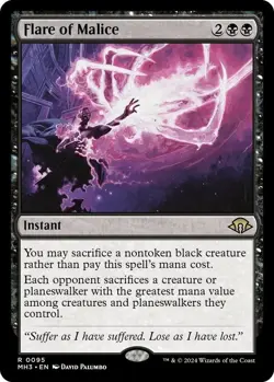 MTG - Flare of Malice - MH3 0095 - Modern Horizons 3 - Rare - Magic - Image 1