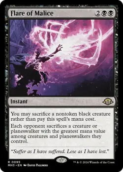 MTG - Flare of Malice - MH3 0095 - Modern Horizons 3 - Rare - Magic - Image 2