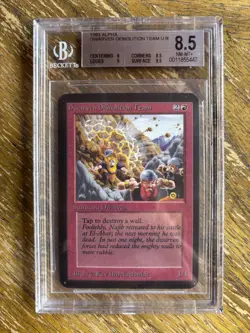 MTG Alpha Dwarves Demolition Team, BGS 8.5 Graded, Magic The Gathering - Image 3