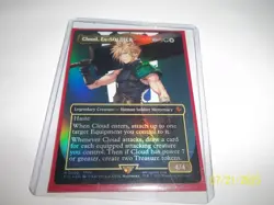 FOIL Cloud, Ex-SOLDIER Borderless Foil  Final Fantasy Commander x1 NM/LP - Image 1