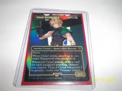 FOIL Cloud, Ex-SOLDIER Borderless Foil  Final Fantasy Commander x1 NM/LP - Image 4