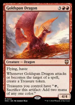 [1x] Goldspan Dragon - Near Mint, English - MH3 Commander Singles MTG Magic - Image 1