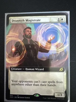 MTG 1X Drannith Magistrate X1 (Extended Art) Ikoria: Lair of Behemoths Magic -NM - Image 1
