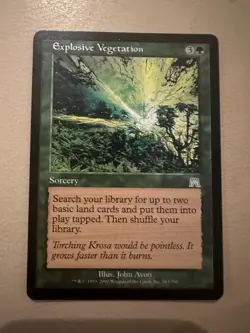 MTG - Explosive Vegetation - Onslaught - LP - Image 2