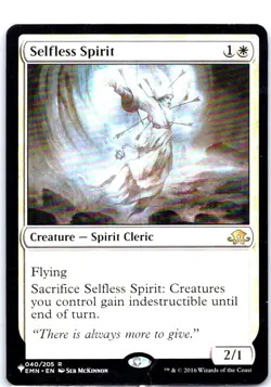 #40 Selfless Spirit MTG The List Reprints Rare - Image 1