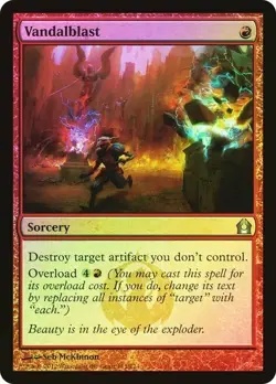 Return to Ravnica  MTG  FOIL  Vandalblast   Magic - Image 1
