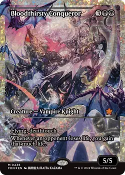 Bloodthirsty Conqueror (Showcase) (Fracture Foil) Foundations Foil - Image 1