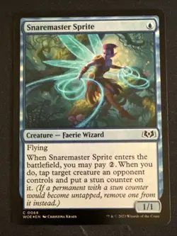 1x Foil Snaremaster Sprite (068) Wilds of Eldraine LP MTG Magic x1 MKE - Image 3