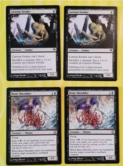 CARRION FEEDER (×2) + BONE SHREDDER (×2) | PHYREXIA VS COALITION | MTG NM #610 - Image 1