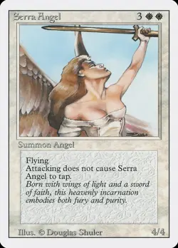 1x Serra Angel - MP - Revised Edition - SPARROW MAGIC mtg - Image 1