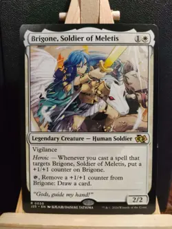 Brigone, Soldier of Meletis - Foundations Jumpstart Rare - NM/LP (see pics) MTG - Image 1