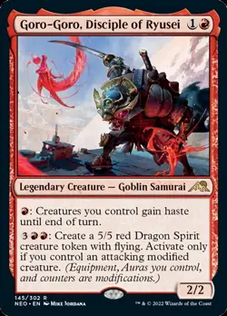 1x LP Goro-Goro, Disciple of Ryusei MTG Kamigawa: Neon Dynasty SV - Image 1