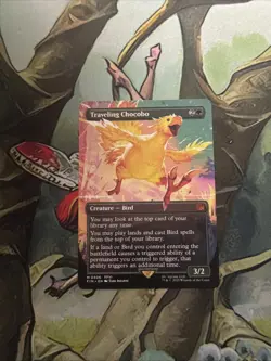 MTG: Traveling Chocobo (0406) Final Fantasy Neon Ink PR0XY Borderless NM - Image 1