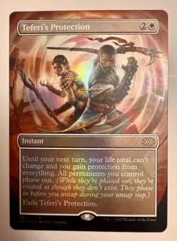 MTG Teferi's Protection - Foil - Borderless, NM-Mint, English Double Masters 202 - Image 1