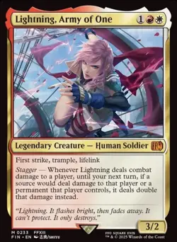 Lightning, Army of One - NM Final Fantasy #0233· Mythic Rare · English · Nonfoil - Image 2