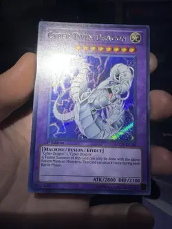 Cyber Twin Dragon LCGX-EN180 Yu-Gi-Oh Legendary Collection 2-1st Edition 1st Edition - Image 4