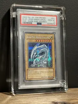2002 Yu-Gi-Oh Dark Duel Stories DDS-001 Blue-Eyes White Dragon - PSA 10 GEM MINT - Image 4