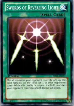 Swords Of Revealing Light SDBE-EN031 Yu-Gi-Oh! Light Play 1st Edition - Image 1