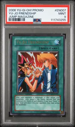 PSA 9 YU-JO FRIENDSHIP JUMP-EN007 SHONEN JUMP MANGA PROMO YUGIOH ENGLISH - Image 1