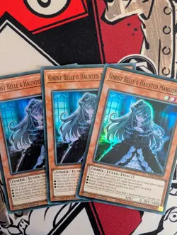 Yu-Gi-Oh TCG Ghost Belle Haunted Mansion 1st Edition RA01-EN011 SR Playset - Image 3