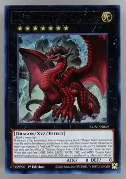 Disaster, Dragon Ruler of All Apocalypses ALIN-EN049 Alliance Insight 1st Edition - Image 4