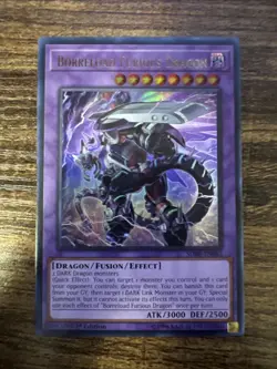 Yu-Gi-Oh Borreload Furious Dragon SDRR-EN042 Ultra Rare 1st Edition NM Condition - Image 2
