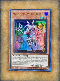 YUGIOH! Maliss P White Rabbit CRBR-EN015 Ultra Rare 1st Edition NM - Image 2