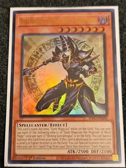 YUGIOH! Dark Magician the Magician of Black Magic INFO-EN006 Ultra Rare 1st NM - Image 1