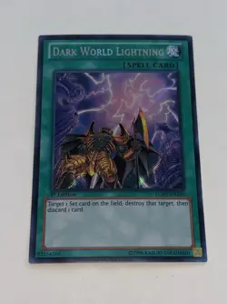 Yu-Gi-Oh! DARK WORLD LIGHTNING LCJW-EN249 SECRET Rare 1ST EDITION NM - Image 2