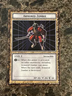 Yugioh Dungeon Dice Monsters DDM Armored Zombie B3-08 - Image 2