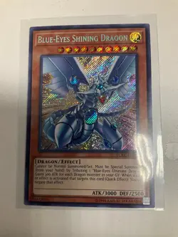 YUGIOH! Blue-Eyes Shining Dragon LCKC-EN008 Secret Rare Unlimited Edition NM - Image 1