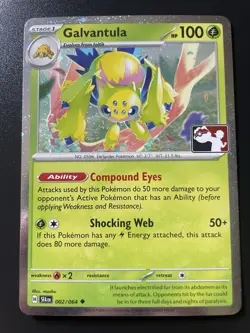 Galvantula 2/64 Holo Pokemon Play! Prize Pack Series 6 Promo Card Stamped NM - Image 1