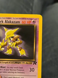 Dark Alakazam 18/82 Team Rocket 1st Edition - Non Holo Pokemon Card - Image 3