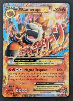 Camerupt MEGA EX #XY198 Ultra Rare Black Star Promo 2017 PokÃ©mon TCG Card - Image 1