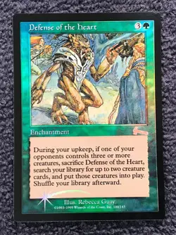 DEFENSE OF THE HEART rare  foil 1999 URZA'S LEGACY MTG  Unplayed  Near MInt - Image 20