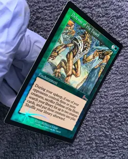 DEFENSE OF THE HEART rare  foil 1999 URZA'S LEGACY MTG  Unplayed  Near MInt - Image 9