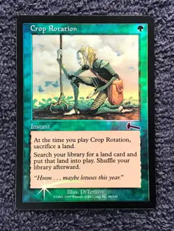 CROP ROTATION  common  foil 1999 URZA'S LEGACY MTG  Unplayed  Near MInt - Image 16