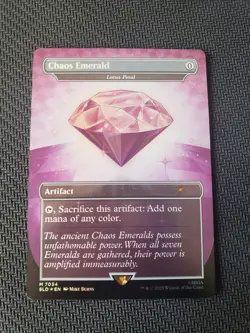 Chaos Emerald (Lotus Petal) Purple MTG Sonic Secret Lair 7034 - Image 1