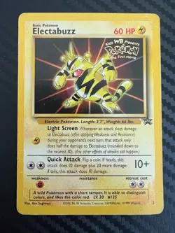Pokemon TCG Electabuzz Movie Promo 2/53 Promo WoTC Promo DMG - Image 1