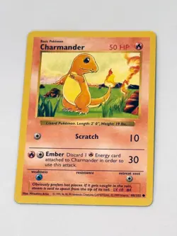 Shadowless Charmander Pokemon TCG 1999 Base Set WOTC 46/102 - Image 1