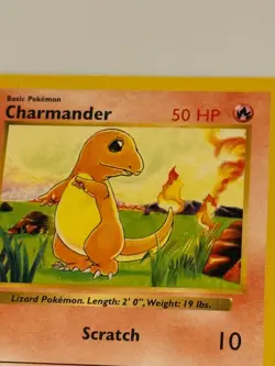 Shadowless Charmander Pokemon TCG 1999 Base Set WOTC 46/102 - Image 2