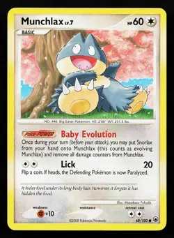 Munchlax 68/100 Common Majestic Dawn PokÃ©mon Card - Image 1