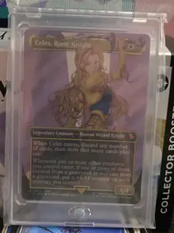 Celes, Rune Knight (Borderless) (Surge Foil) MTG Commander: Final Fantasy Foil - Image 1