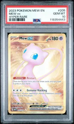 2023 Pokemon Mew 151 Hyper Rare #205 ex Scarlet & Violet PSA 10 Gem Mint - Image 1