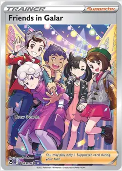Pokemon Silver Tempest Swsh12: Friends in Galar (Full Art) TG23/TG30 NM/MINT+ - Image 1