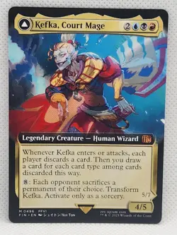 MTG / Final Fantasy - Kefka, Court Mage English Extended Art Mythic 0496 - Image 1