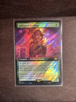 Delighted Halfling (Extended Art) (Surge Foil) MTG: LOTR - Image 1