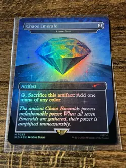 SEE DESCRIPTION- Chaos Emerald (7033) Blue - Lotus Petal - Sonic Secret Lair MTG - Image 8